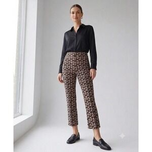 Maeve by Anthropologie The Margot Kick-Flare Crop Trouser Stretch Leg Sz S